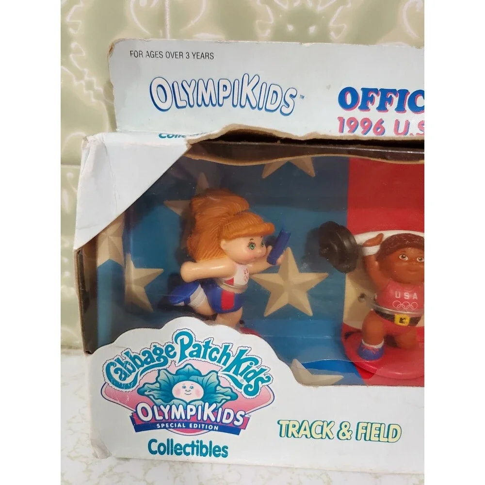 Cabbage Patch Kids 1995 OlympiKids Special Edition Toys Figures New Damaged Box